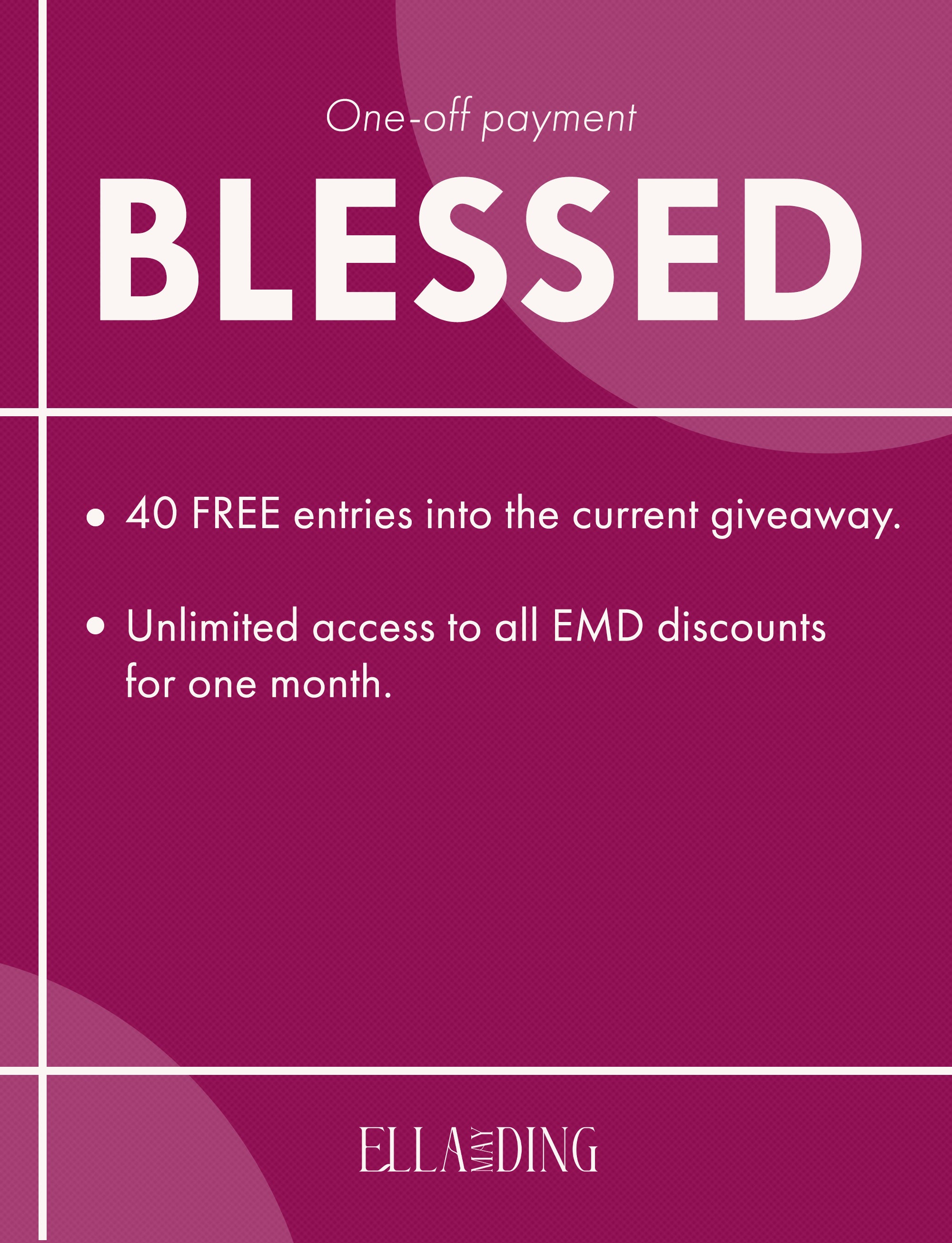 Blessed Package (40 Free Entries)
