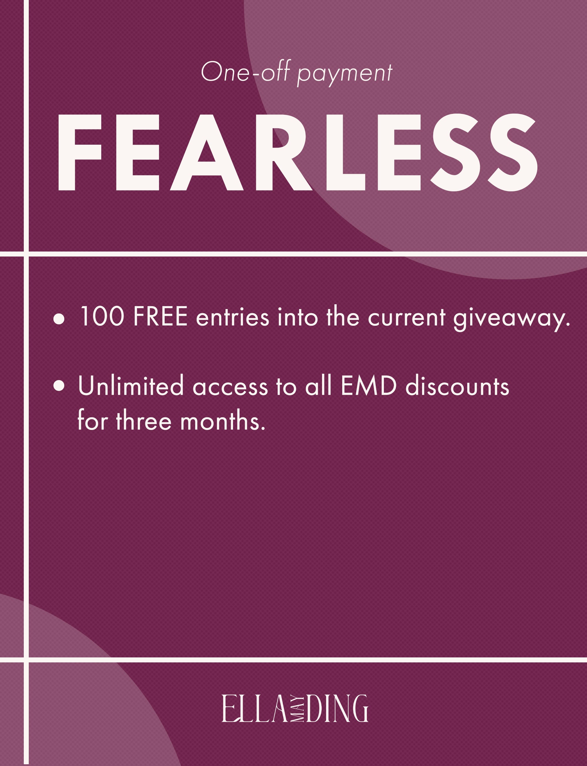 Fearless Package (100 Free Entries)